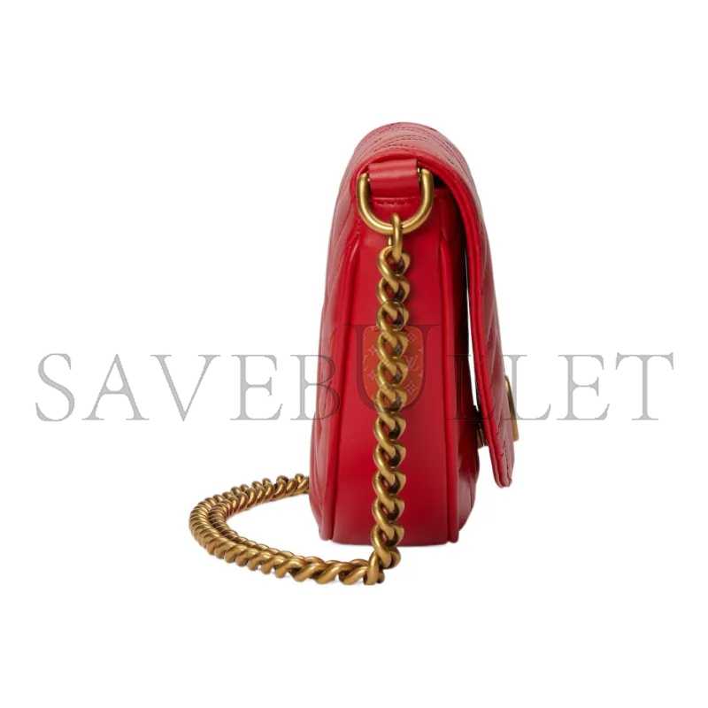 GUCCI GG MARMONT QUILTED CHAIN MINI BAG 746431 (20*14.5*4cm)